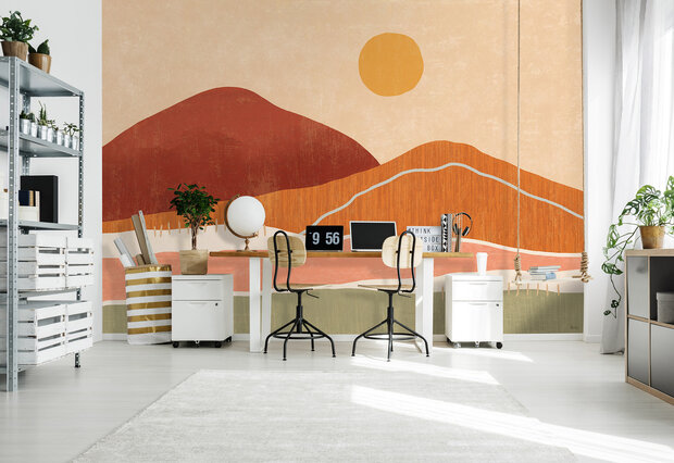 Abstract Boho Valley Wall Mural 14231