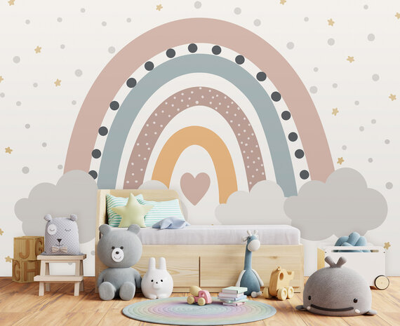 Boho Regenboog Wall Mural 14256