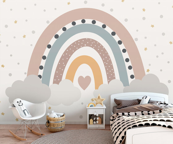 Boho Regenboog Wall Mural 14256