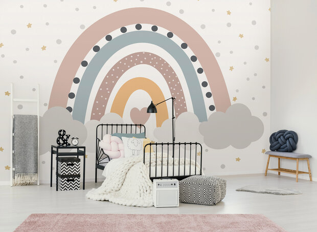 Boho Regenboog Wall Mural 14256