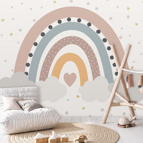 Boho Regenboog Wall Mural 14256