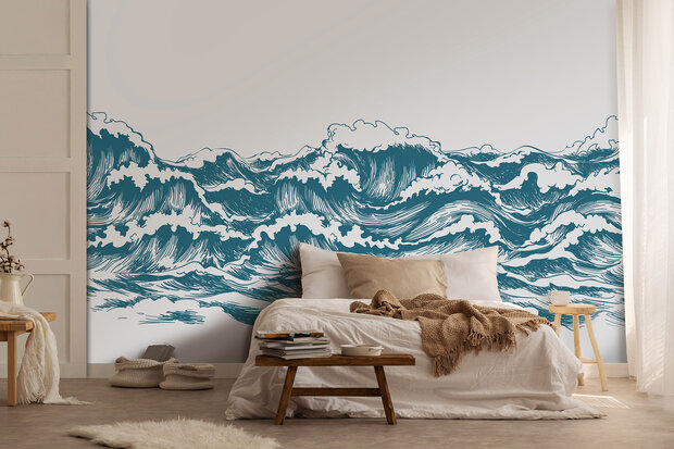 Abstracte Golven Wall Mural 14181