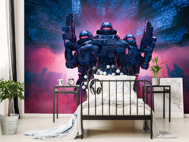 Sci-Fi Robots Wall Mural 14306