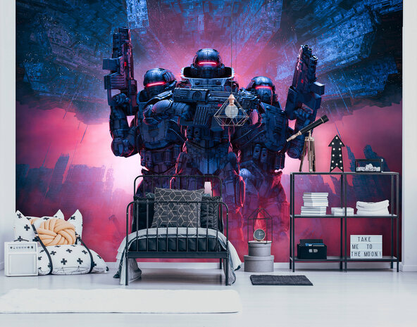 Sci-Fi Robots Wall Mural 14306