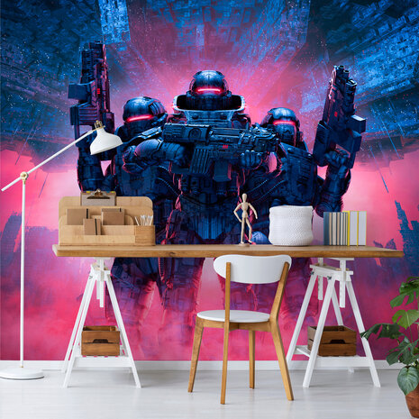 Sci-Fi Robots Wall Mural 14306