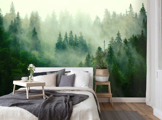 Mistig Bos Wall Mural 14210