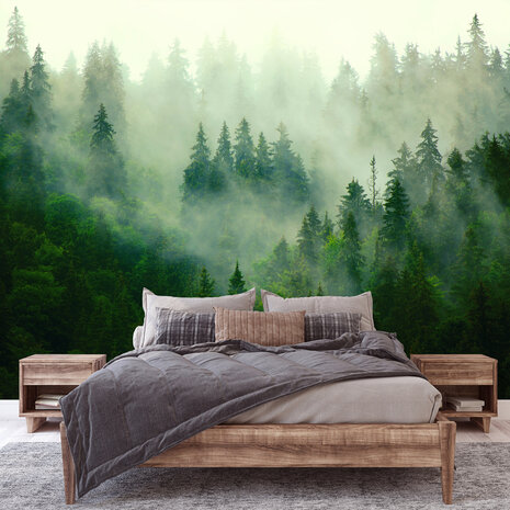 Mistig Bos Wall Mural 14210