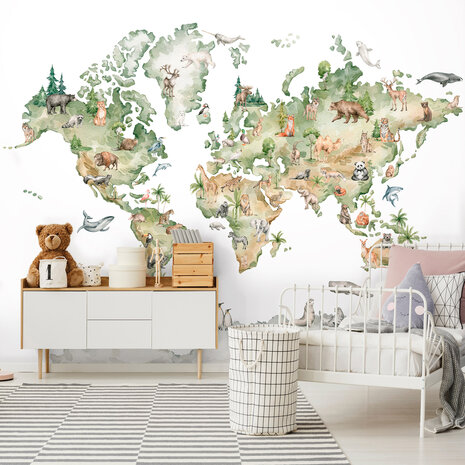 Wereldkaart Wall Mural 14188