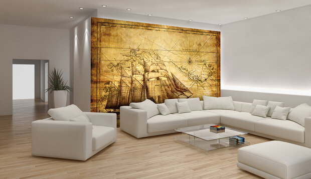 World Map Photo Wallpaper Mural 022P8