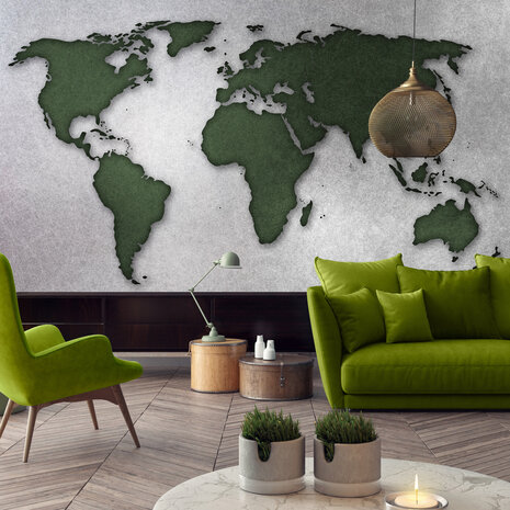 World Map Photo Wallpaper Mural 10422P8