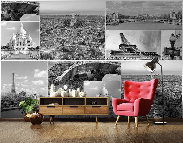 Paris Collage Photo Wall Mural 10458P8