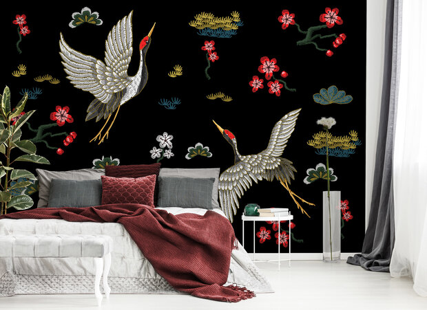 Flying Cranes Chinoiserie CW001