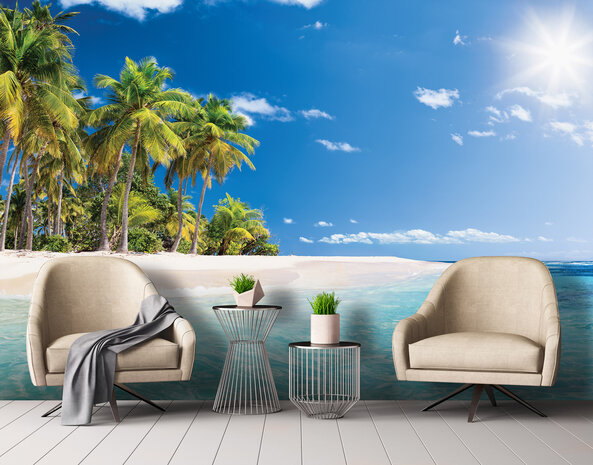 Beach Palmtrees Photo Wall Mural 13990P8