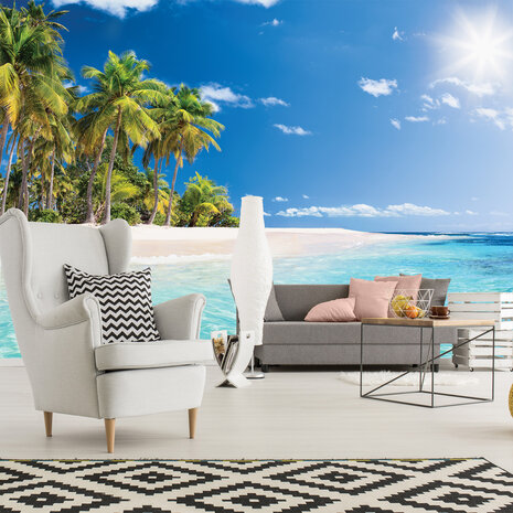 Beach Palmtrees Photo Wall Mural 13990P8