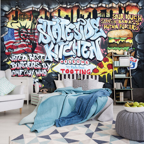 Graffiti Photo Wallpaper Mural 2154P8