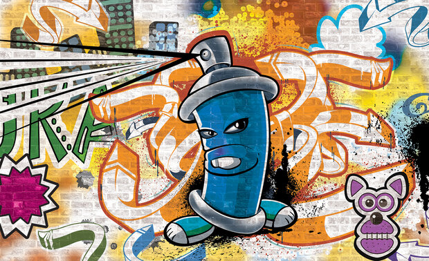 Graffiti Photo Wallpaper Mural 1398P8