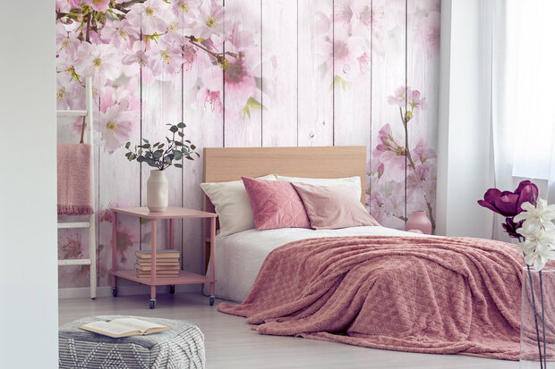 Wood Flowers Photo Wall Mural 11468P8