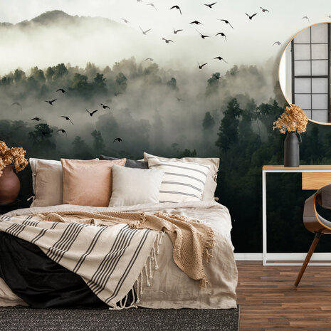 Foggy Forest Photo Wall Mural 12517P8