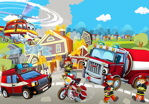 Fire Brigade Photo Wall Mural 12548P8