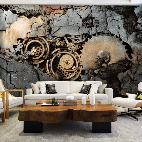 Concrete Mechanisch Photo Wall Mural 12612P8