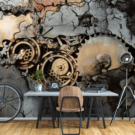 Concrete Mechanisch Photo Wall Mural 12612P8