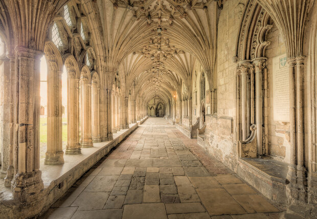 Looppad Kerk Fotobehang 12916P8