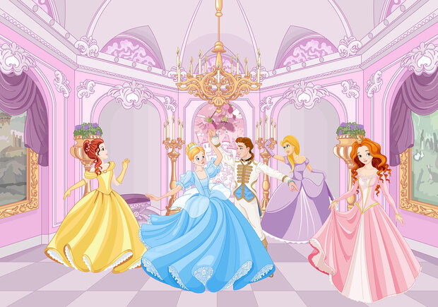 Princesses at the ball Photo Wall Mural 13237P8