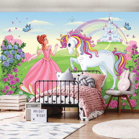 Princess with unicorn Photo Wall Mural 13238P8