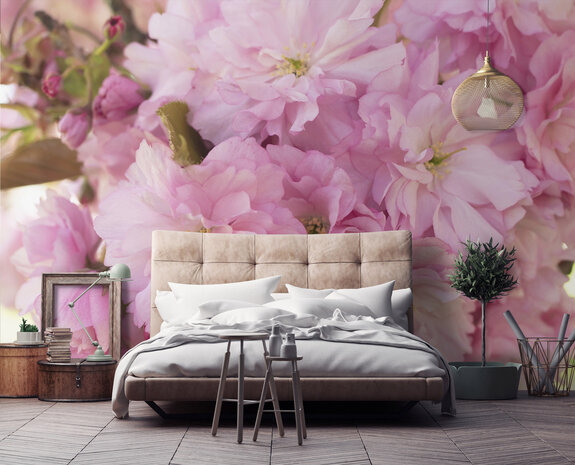 Pink flowers Photo Wall Mural 13282P8