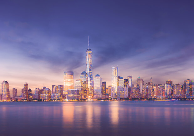 New York at night Photo Wall Mural 13303P8