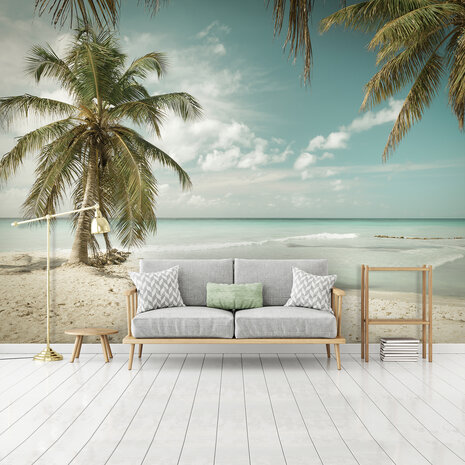 Beach Palmtrees Photo Wall Mural 13347P8