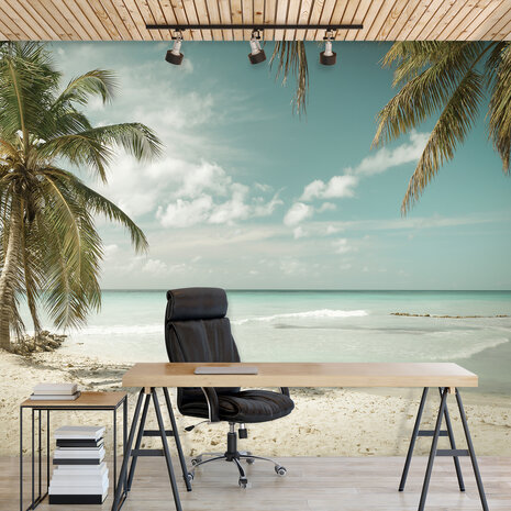 Beach Palmtrees Photo Wall Mural 13347P8