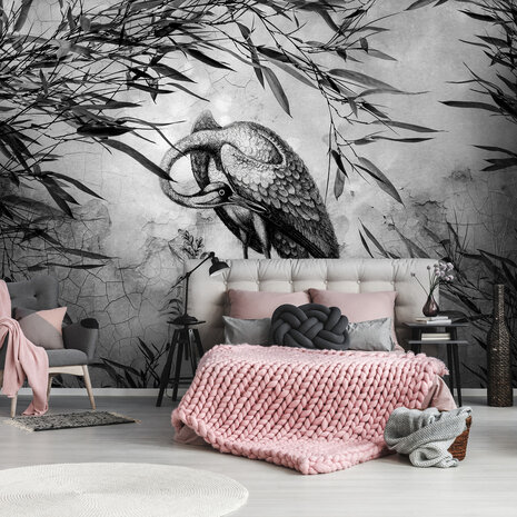 Crane Bird Photo Wall Mural 13695P8