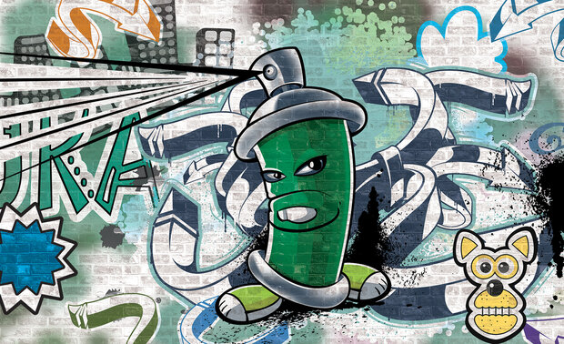 Graffiti Photo Wallpaper Mural 1396P8