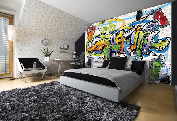 Graffiti Photo Wallpaper Mural 1399P8