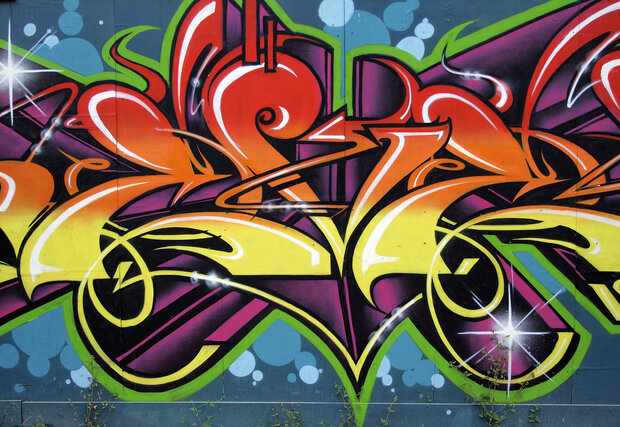 Graffiti Photo Wallpaper Mural 140P8