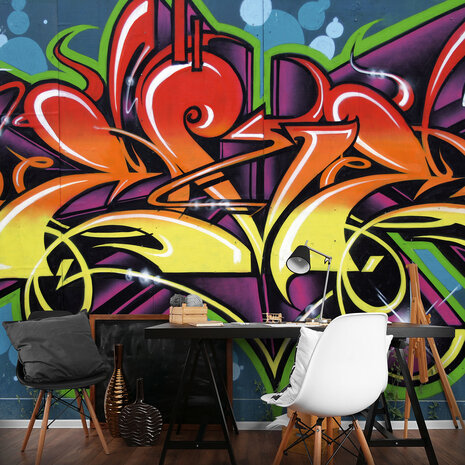 Graffiti Photo Wallpaper Mural 140P8