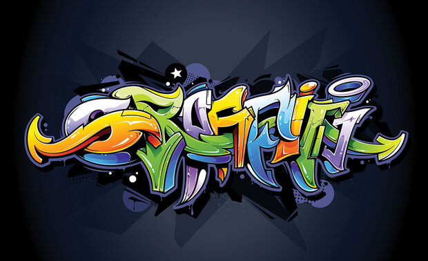 Graffiti Photo Wallpaper Mural 1509P8