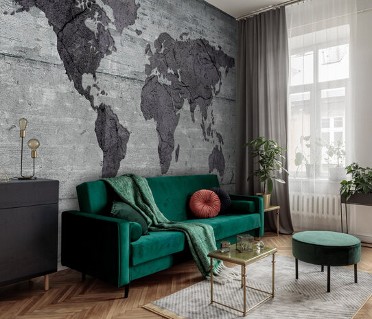 World Map Photo Wall Mural 2854P8