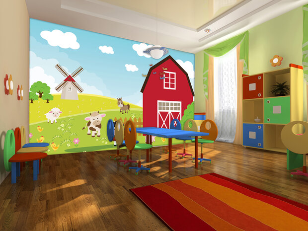 Boerderij Photo Wallpaper Mural 2977P8