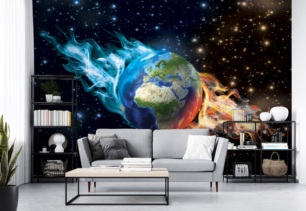 World Map Photo Wall Mural 3749P8