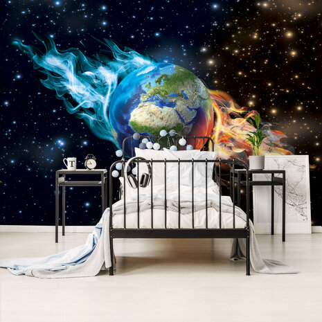 World Map Photo Wall Mural 3749P8