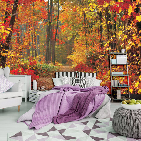 Trees &amp; Leaves Photo Wall Mural 4-002P8
