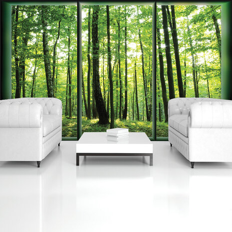 Trees &amp; Leaves Photo Wall Mural 495P8