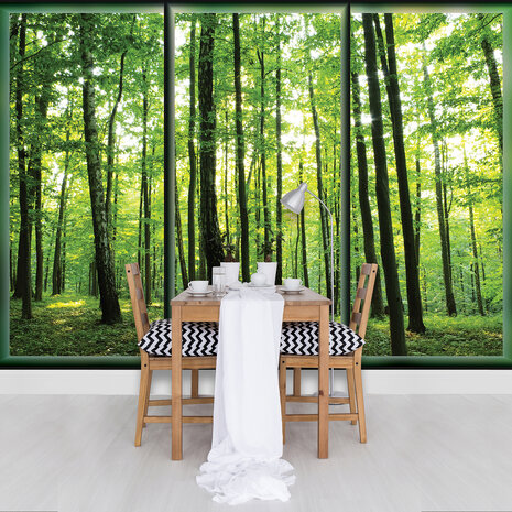 Trees &amp; Leaves Photo Wall Mural 495P8