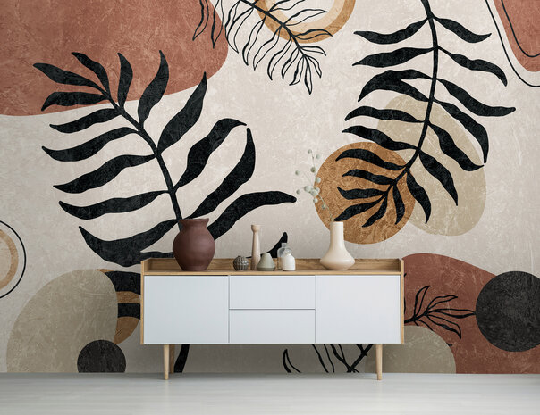 Abstract Boho Wall Mural 14524