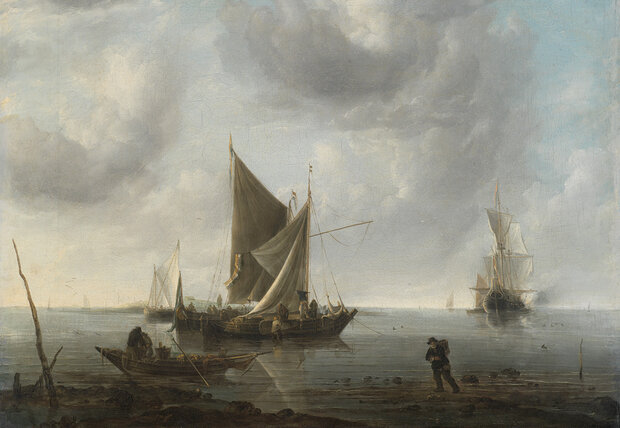 Rijksmuseum Ships at the calm sea RM30 (FREE Glue Included!)