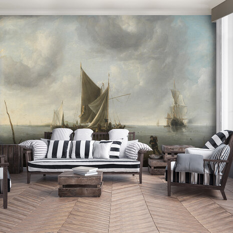 Rijksmuseum Ships at the calm sea RM30 (FREE Glue Included!)