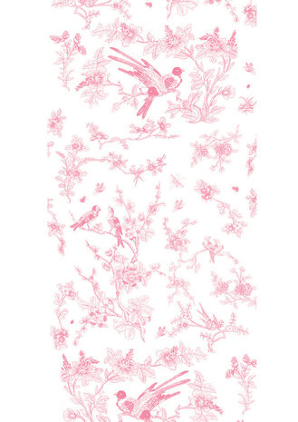 KEK Amsterdam Birds & Blossom pink WP.376