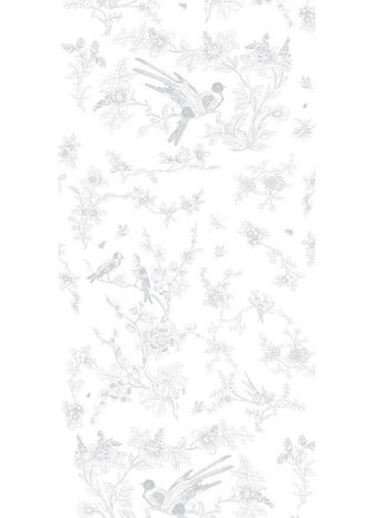 KEK Amsterdam Birds & Blossom Gray WP.379